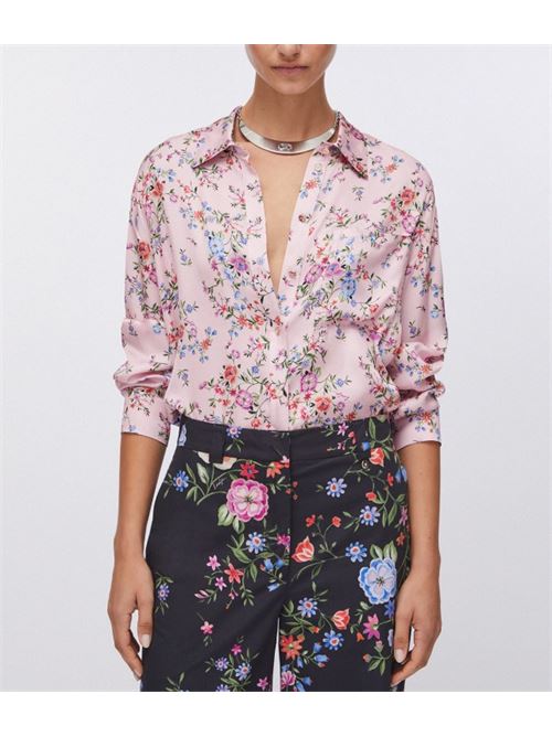 Camicia in raso a fiori Liu Jo | CA6207TS562.P9630